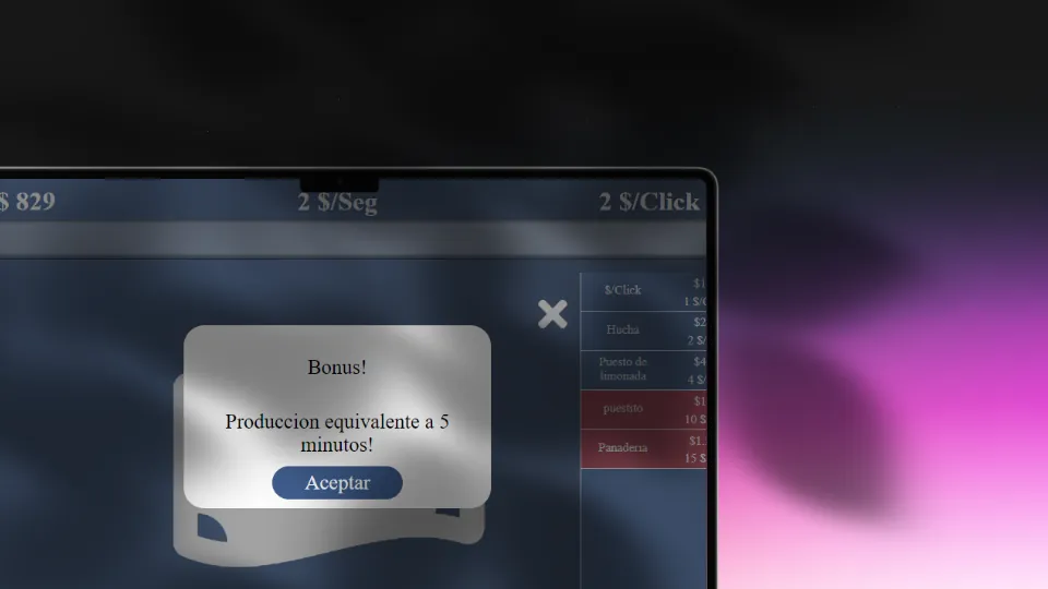 Captura de pantalla del proyecto