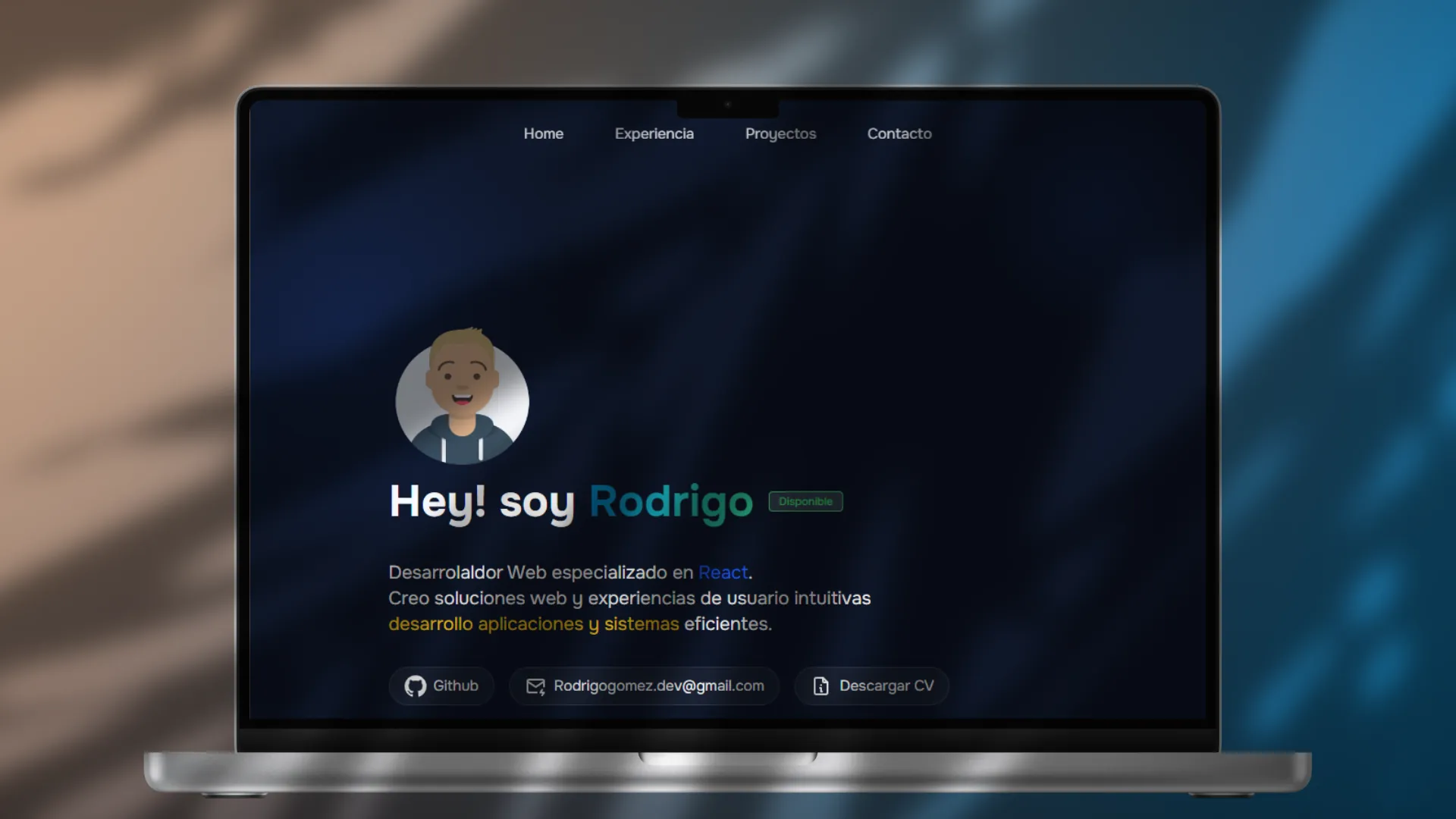 Captura de pantalla del proyecto